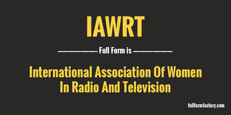 iawrt-full-form