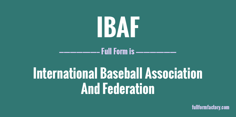 ibaf-full-form