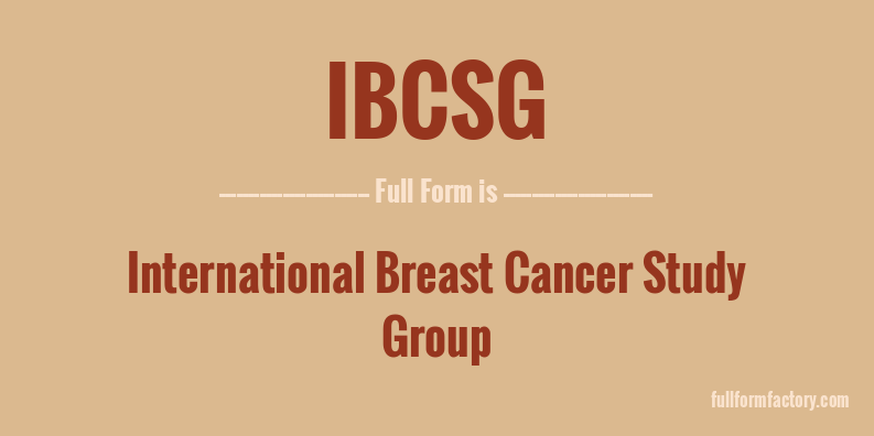 ibcsg-full-form