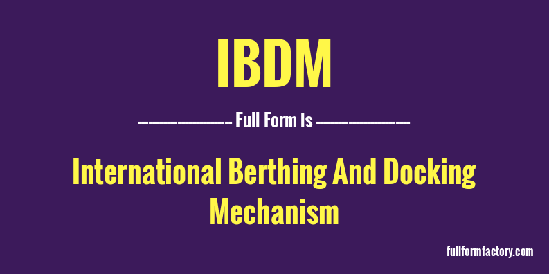 ibdm-full-form