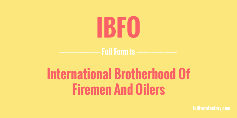 ibfo-full-form