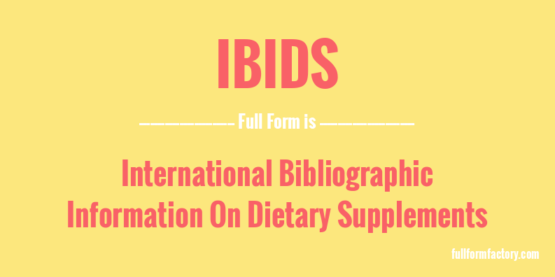 ibids-full-form