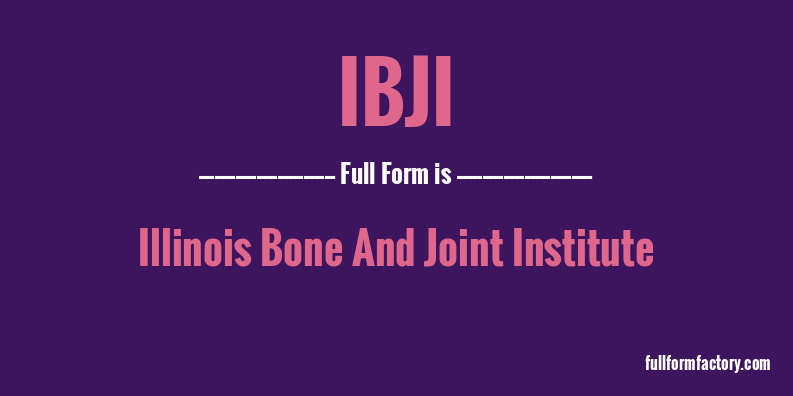ibji-full-form