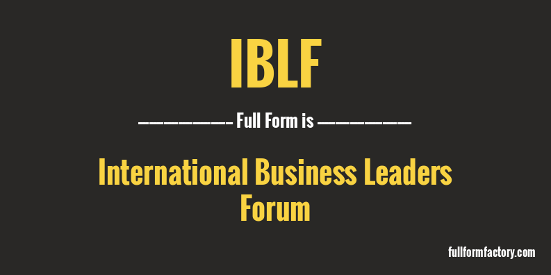 iblf-full-form