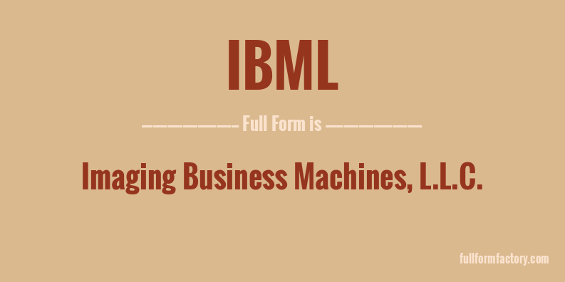 ibml-full-form