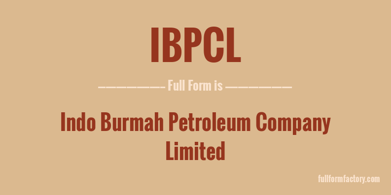 ibpcl-full-form