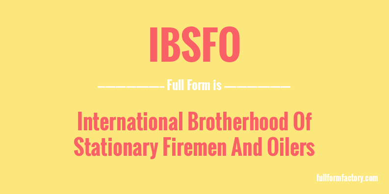 ibsfo-full-form