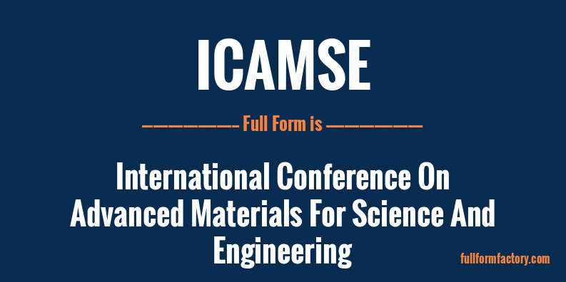 icamse-full-form