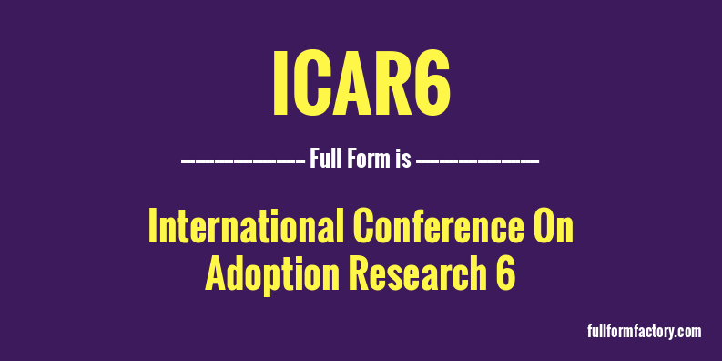 icar6-full-form