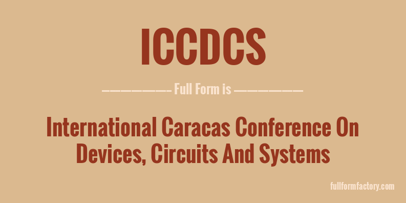 iccdcs-full-form