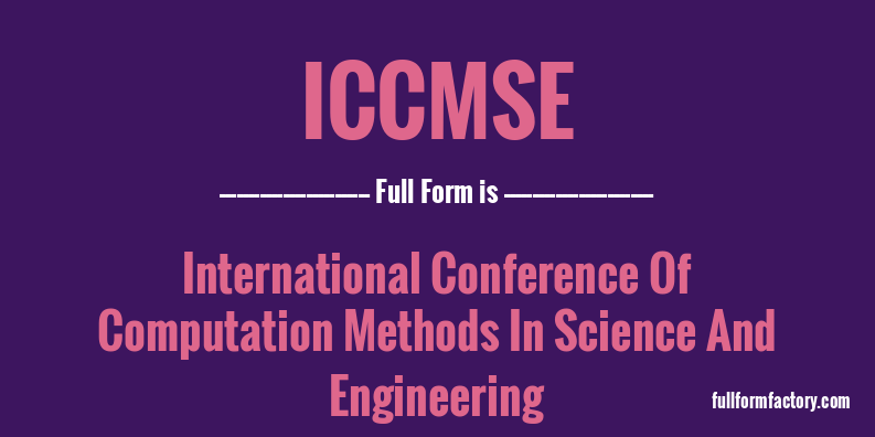iccmse-full-form