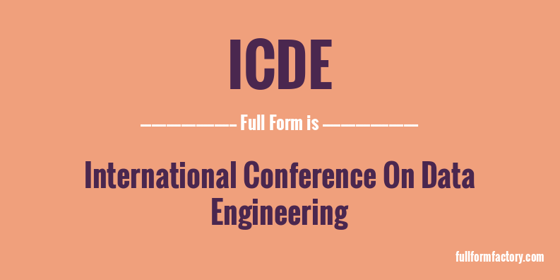 icde-full-form