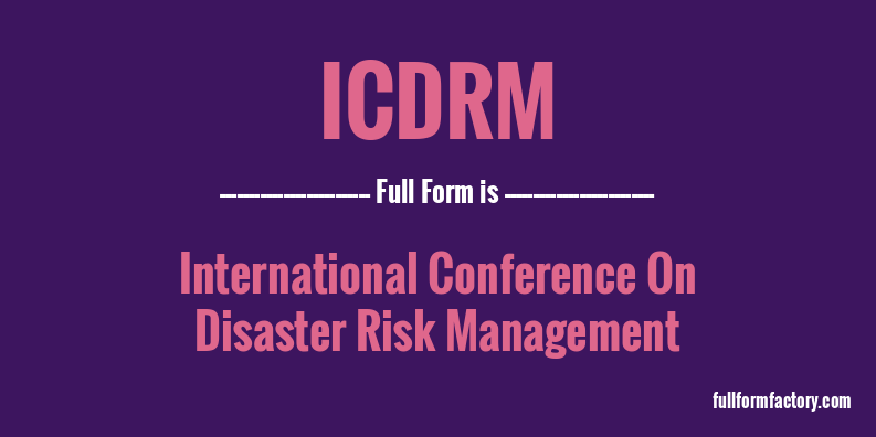 icdrm-full-form