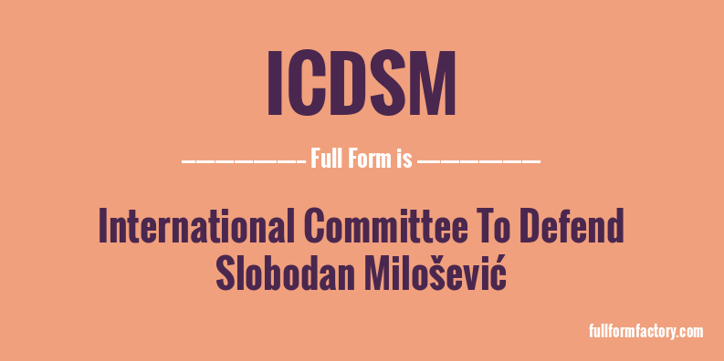 icdsm-full-form