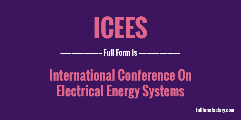 icees-full-form