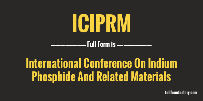 iciprm-full-form