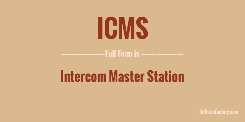 icms-full-form