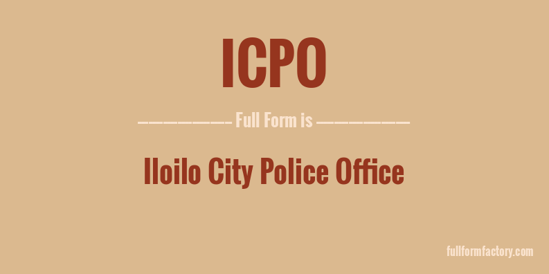 icpo-full-form