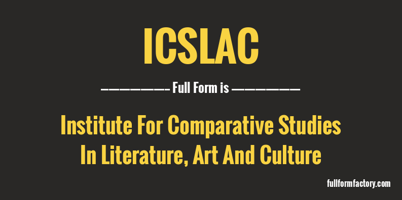 icslac-full-form