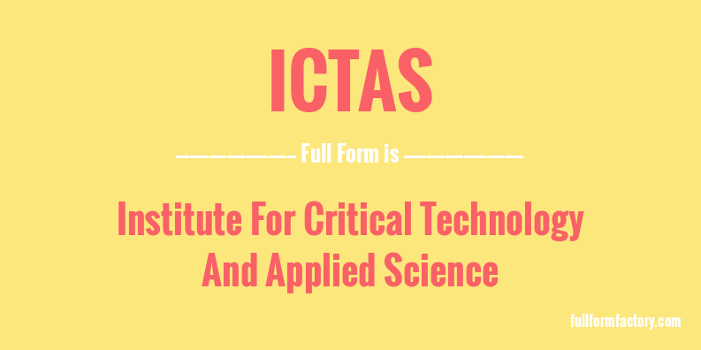 ictas-full-form