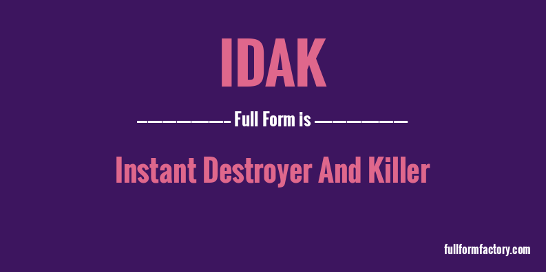 idak-full-form