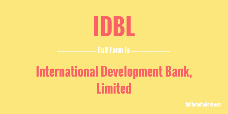 idbl-full-form