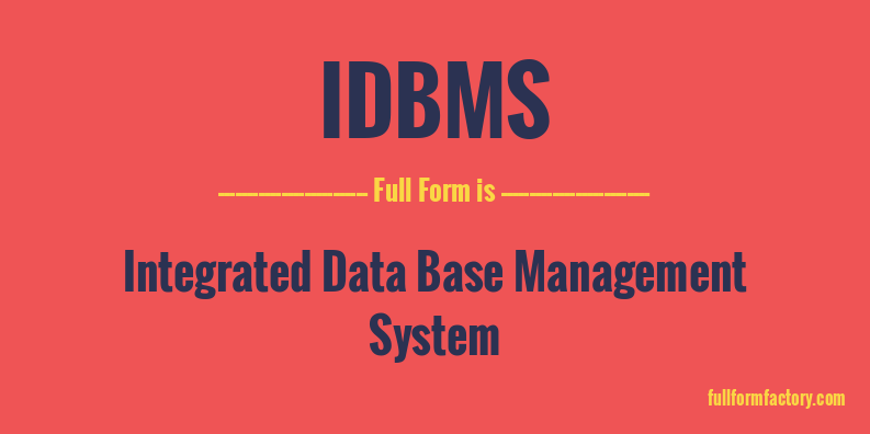 idbms-full-form