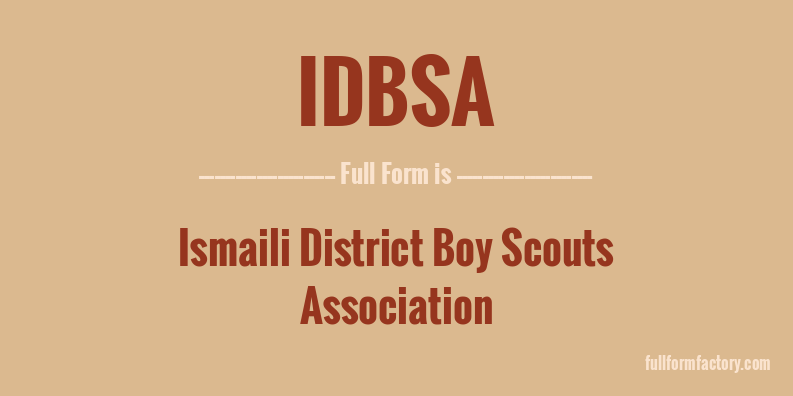 idbsa-full-form