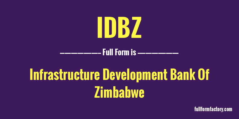 idbz-full-form