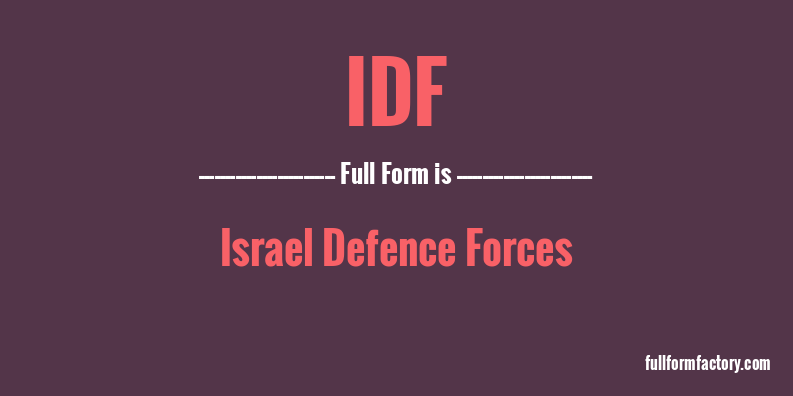 idf-full-form