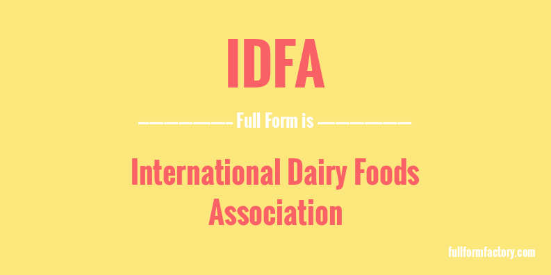 idfa-full-form