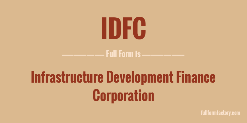 idfc-full-form