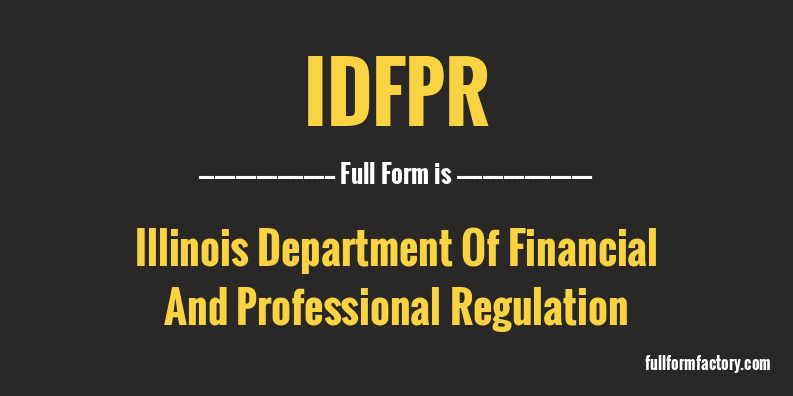 idfpr-full-form
