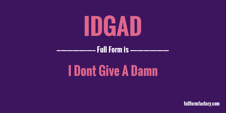 idgad-full-form