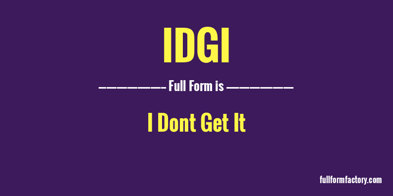 idgi-full-form