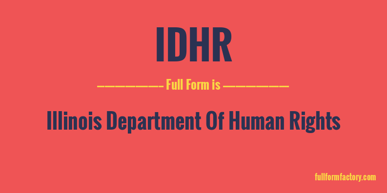idhr-full-form