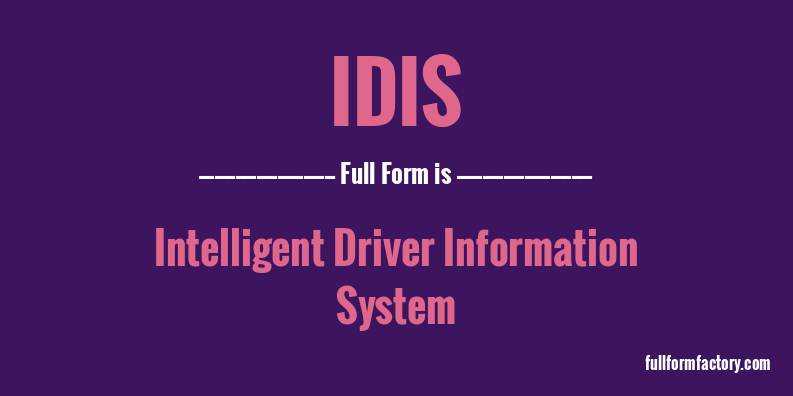 idis-full-form