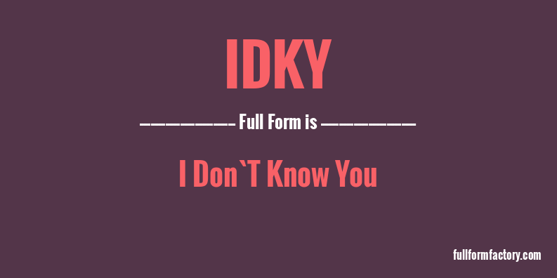 idky-full-form