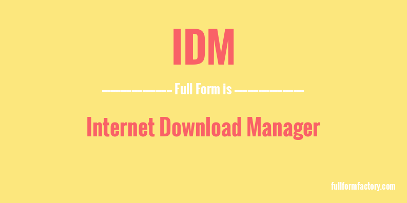 idm-full-form