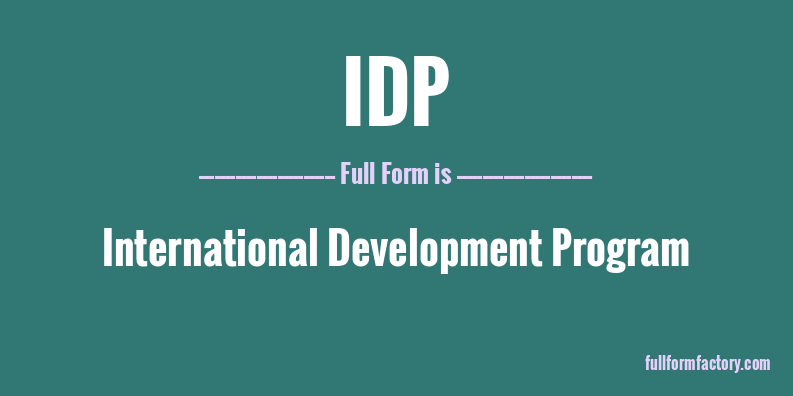 idp-full-form