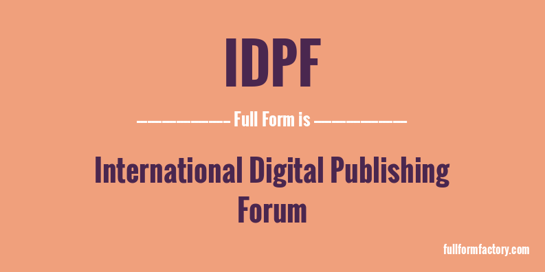 idpf-full-form