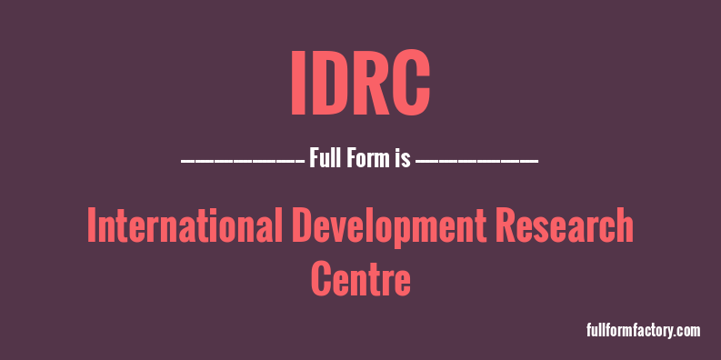 idrc-full-form