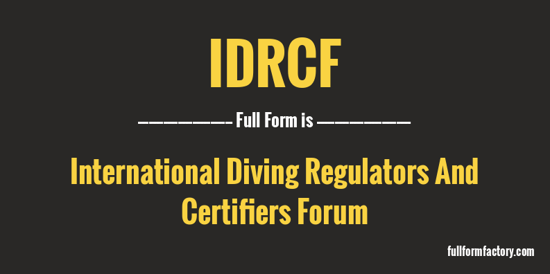 idrcf-full-form