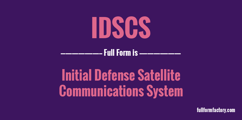 idscs-full-form