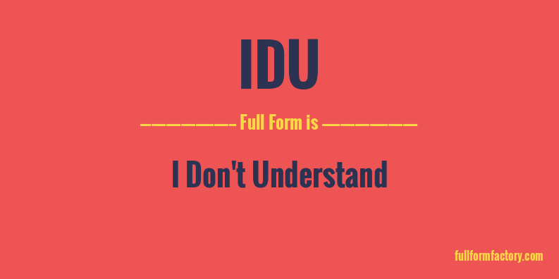 idu-full-form
