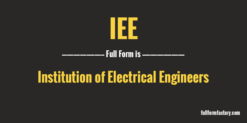 iee-full-form