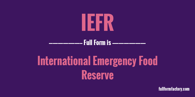 iefr-full-form