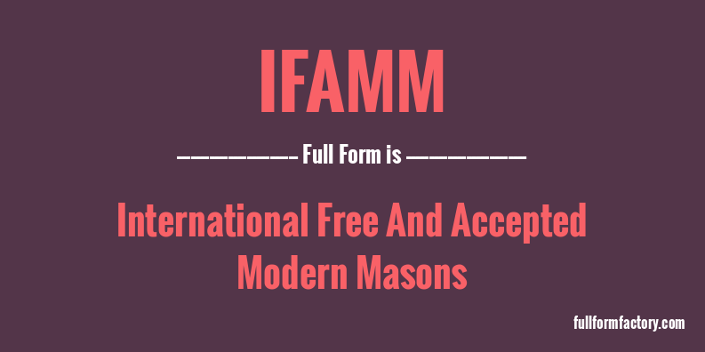 ifamm-full-form