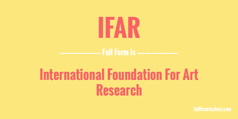 ifar-full-form