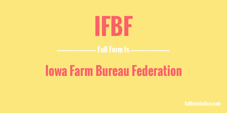 ifbf-full-form